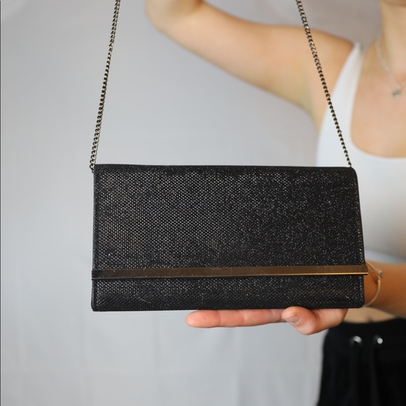 ❌sold Le chateau black sparkle clutch - Picture 3 of 4